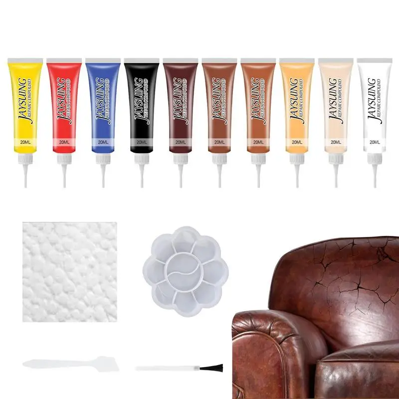 

Leather Couch Repair Kit 20ml Vinyl Repair Kit For Furniture Leather Dye For Car Seat Vinyl Repair Kit For Furniture Leather