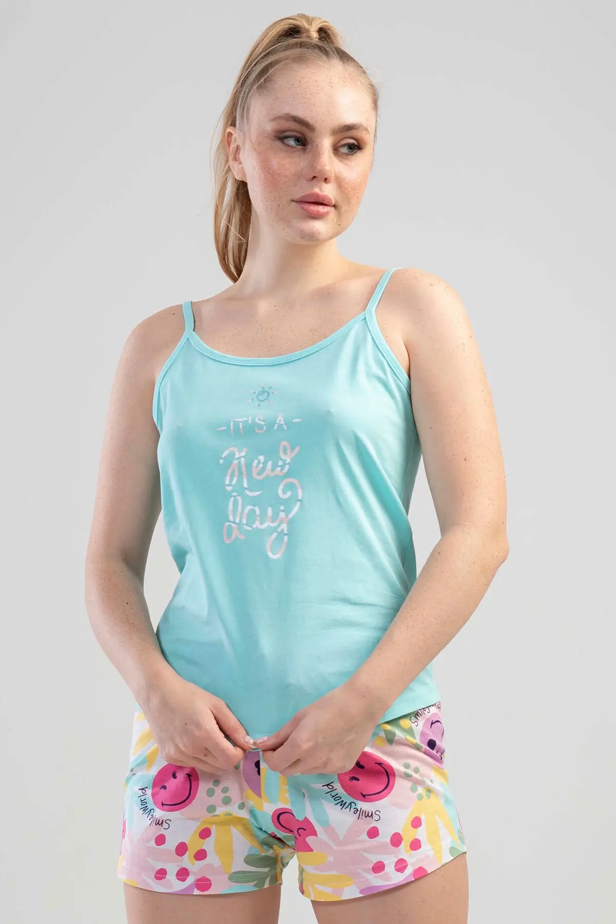 

Women's Pajamas Cotton Rope Strap Shorts Sleep Lounge Pajamas Nightwear Sleepwear Night Suit Casual Home Clothing