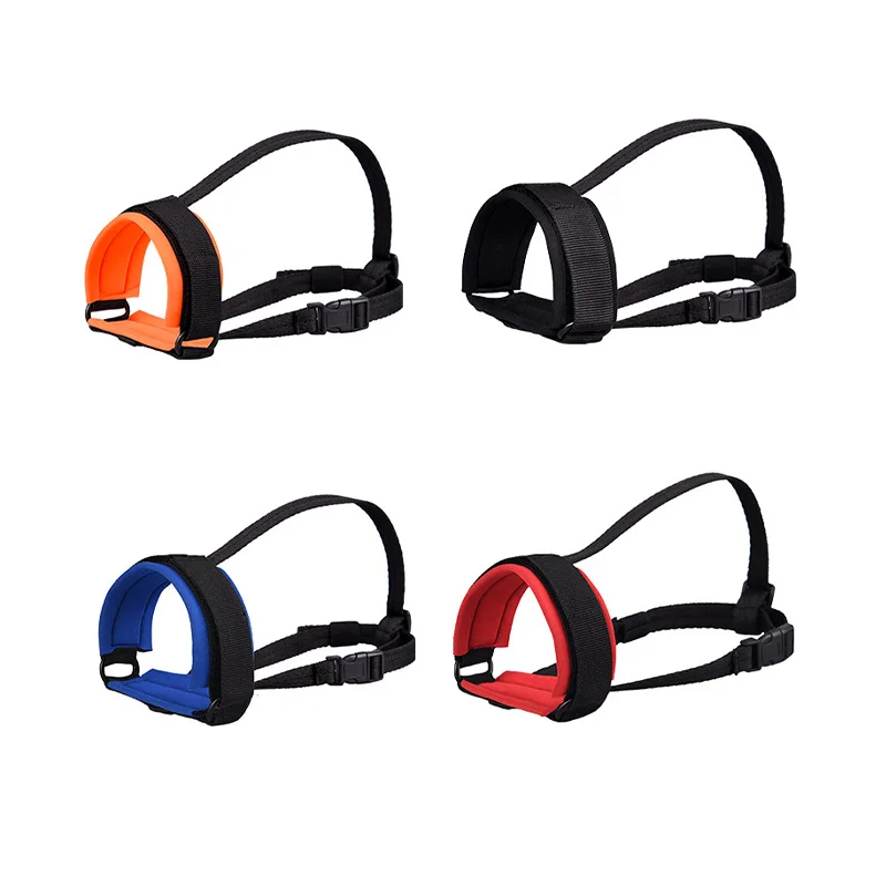 

Уличная маска для собак 4 цветов, Регулируемая Маска для защиты от укусов и лая, средних и больших питомцев