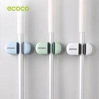 ecoco mop hook wall clip free punching glue strong sticky hook bathroom wall hanging broom mop clip fixed artifact bathroom