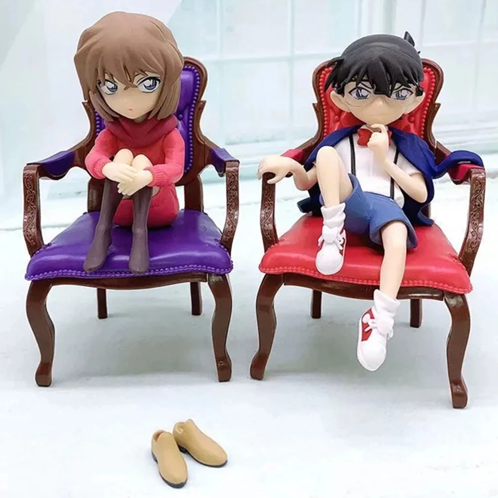 Аниме Детектив хайбара ИИ Конан эдогава стул ПВХ экшн-фигурка Коллекционная