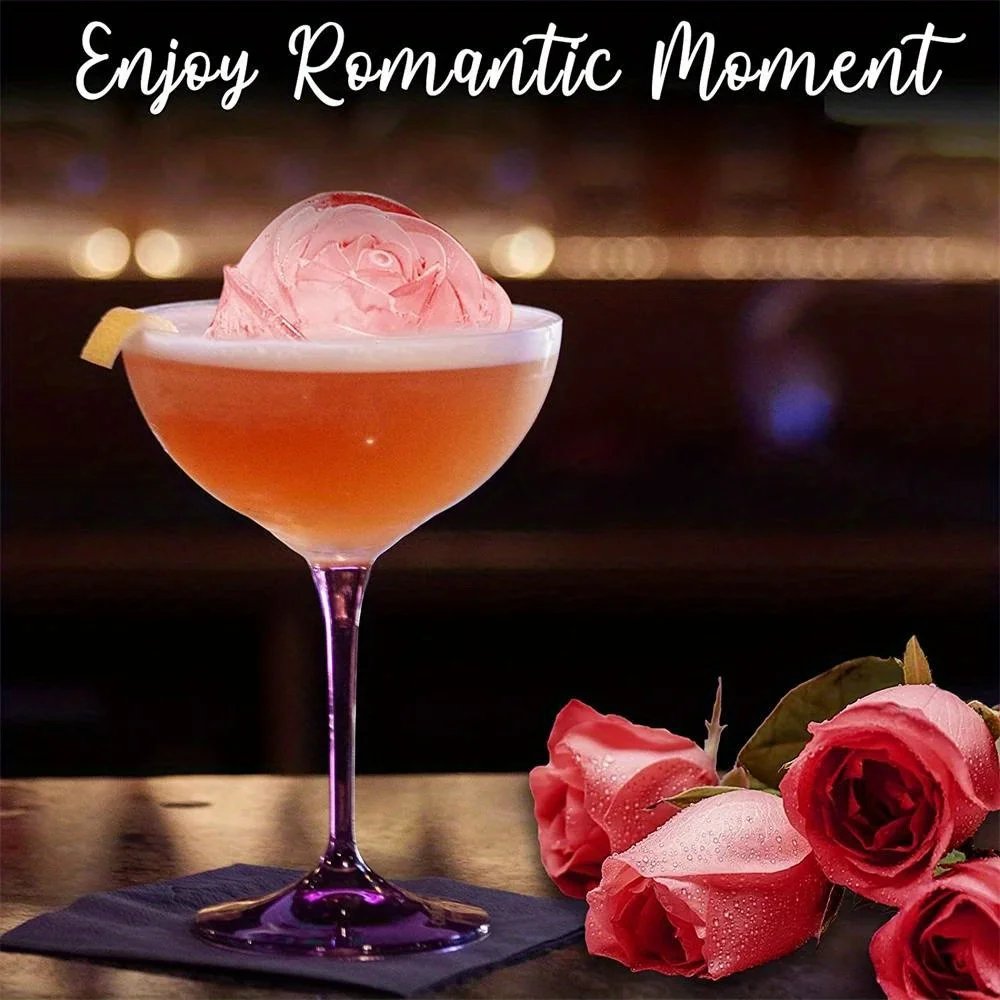 1 Шт. Силиконовая Форма Для Льда В Форме Розы Многофункциональная Шоколада Пудинг