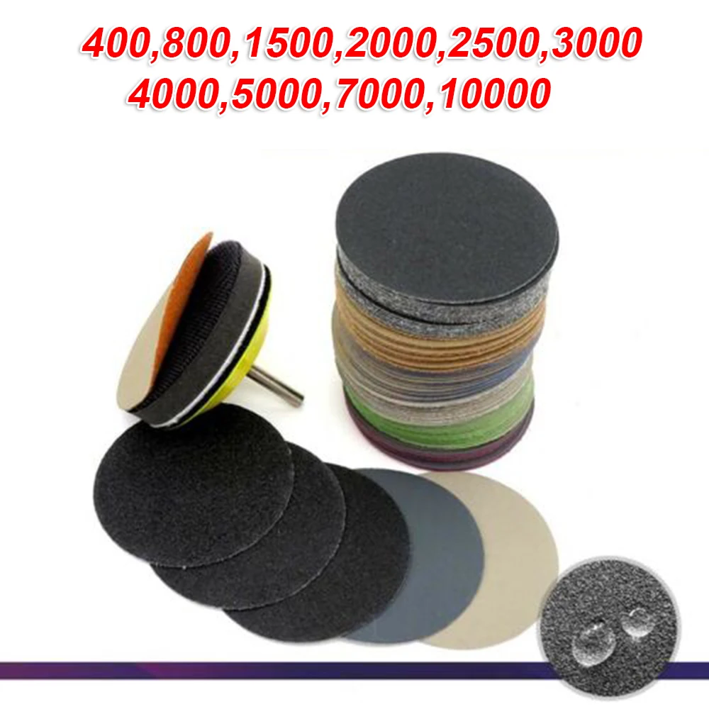 Accessories Attachment Equipment Sanding disc Round Waterproof Flocking Parts Power tools Sandpaper Spare Supplies