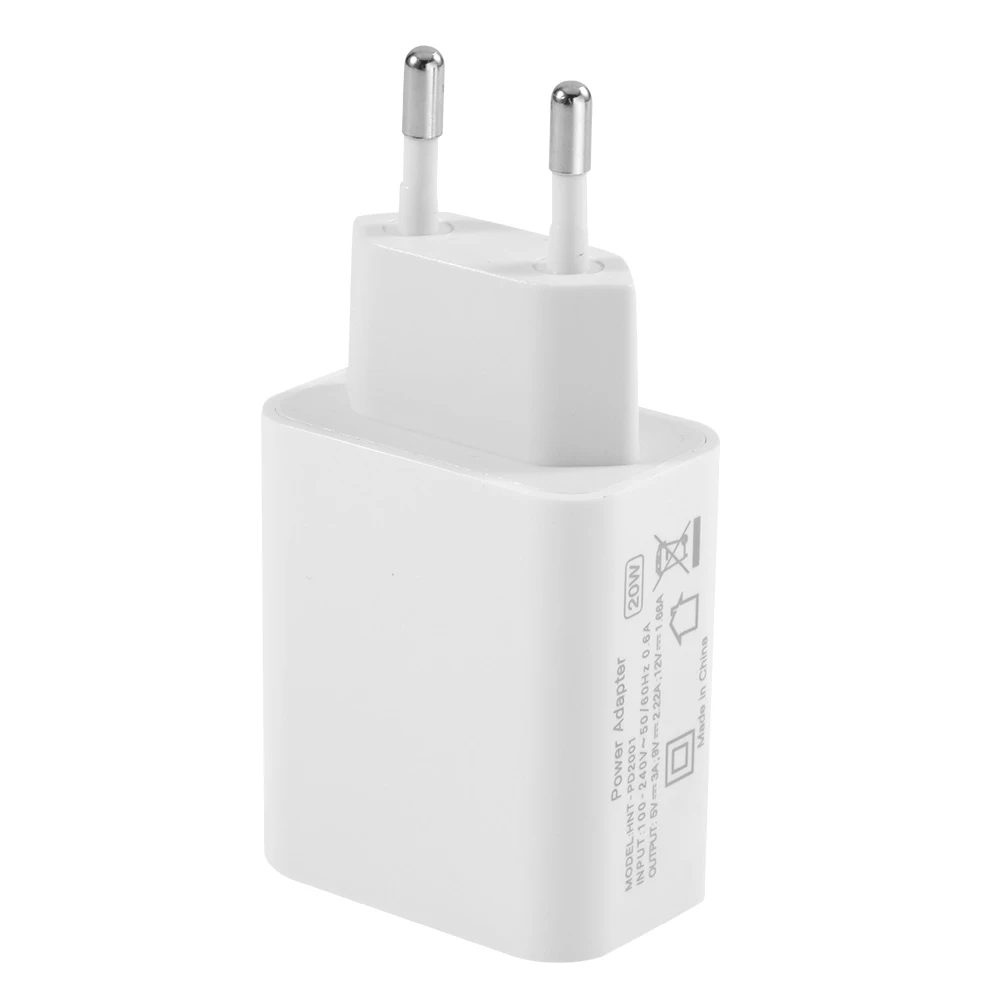

Сетевое зарядное устройство с USB-портом, 20 Вт, 100-240 В