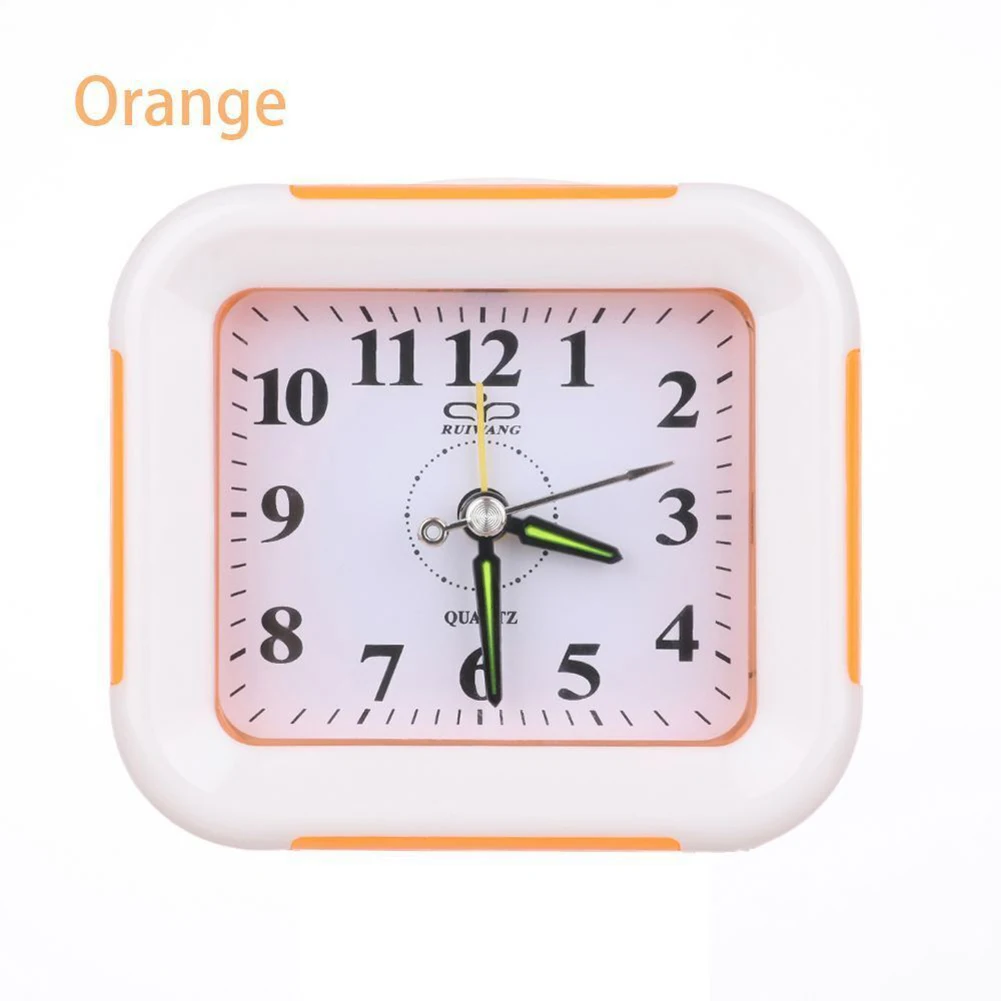 Radios Alarm Clock Clock 9.5*9.5*4cm Blue Durable Abs Shell Green Orange Purple Stably Stand