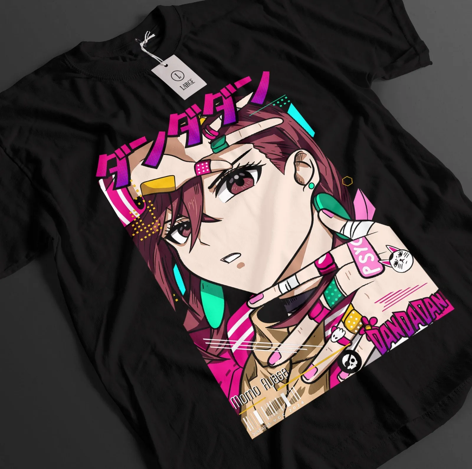 Фото Футболка Dandadan, рубашка Окаруна, топ Момо Сейко Аясэ, футболка Айры Турбо Гранни унисекс №1