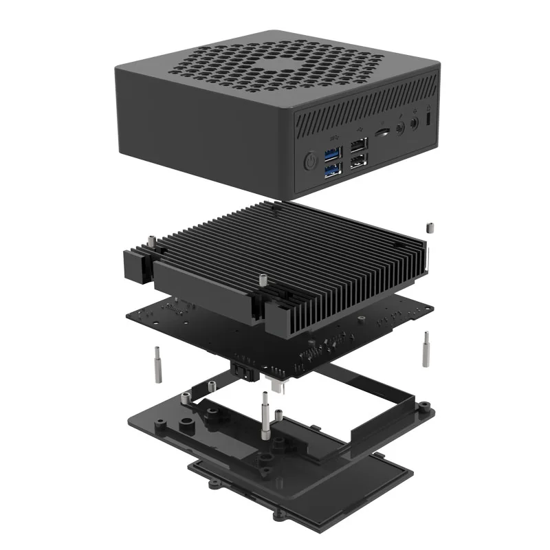 Мини ПК Intel Celeron N6005 N5105 DDR4 ОЗУ 512 ГБ ТБ SSD Windows 10 Pro игровой компьютер 4K 60 Гц HDMI VGA
