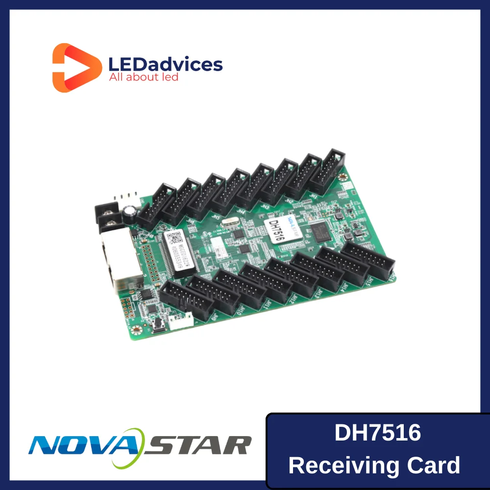 

Novastar DH7516 General Receiving Card Full Color LED Display 3D Function 18Bit 512×384 16 HUB75E Ports Renatl Fixed Screen