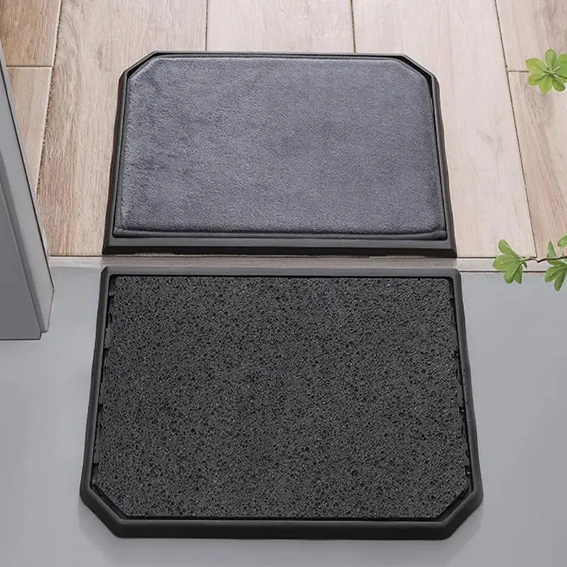 

Door Mat Dirt Outdoor Indoor Floor Rugs Resistant Entrance Door Mat Non-Slip Floor Protector Kitchen Rug Shoes Cleaning Mats