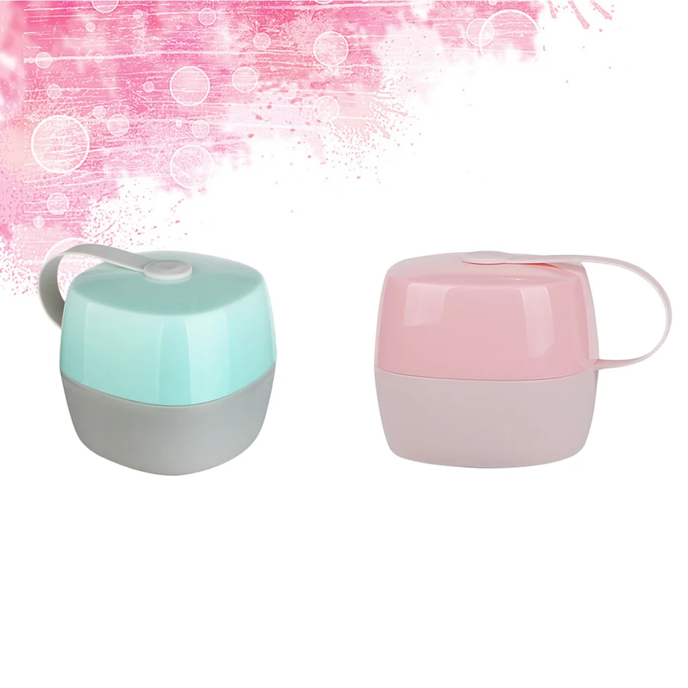 

2PC Pacifier Boxes Finger Cover Wide Mouth Portable Appease Playing Containers Organizers Pacifier Boxes