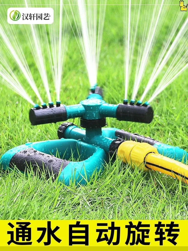 Automatic Rotating Sprinkler System For Gardens, Sprinkler Head, 360 Degree Lawn Garden Watering, Roof Cooling Sprinkler
