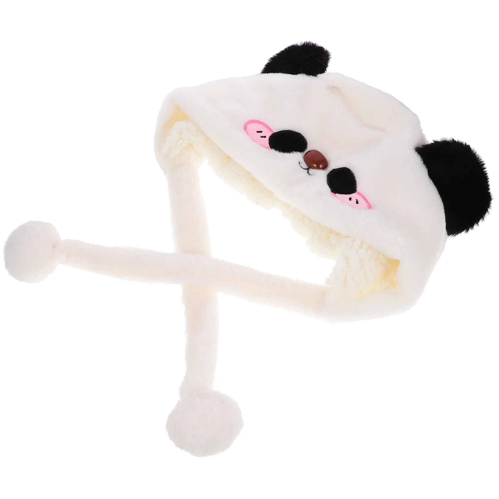 

Funny Panda Hat Plush Panda Hat Panda Shaped Hat Prop Winter Warm Headgear
