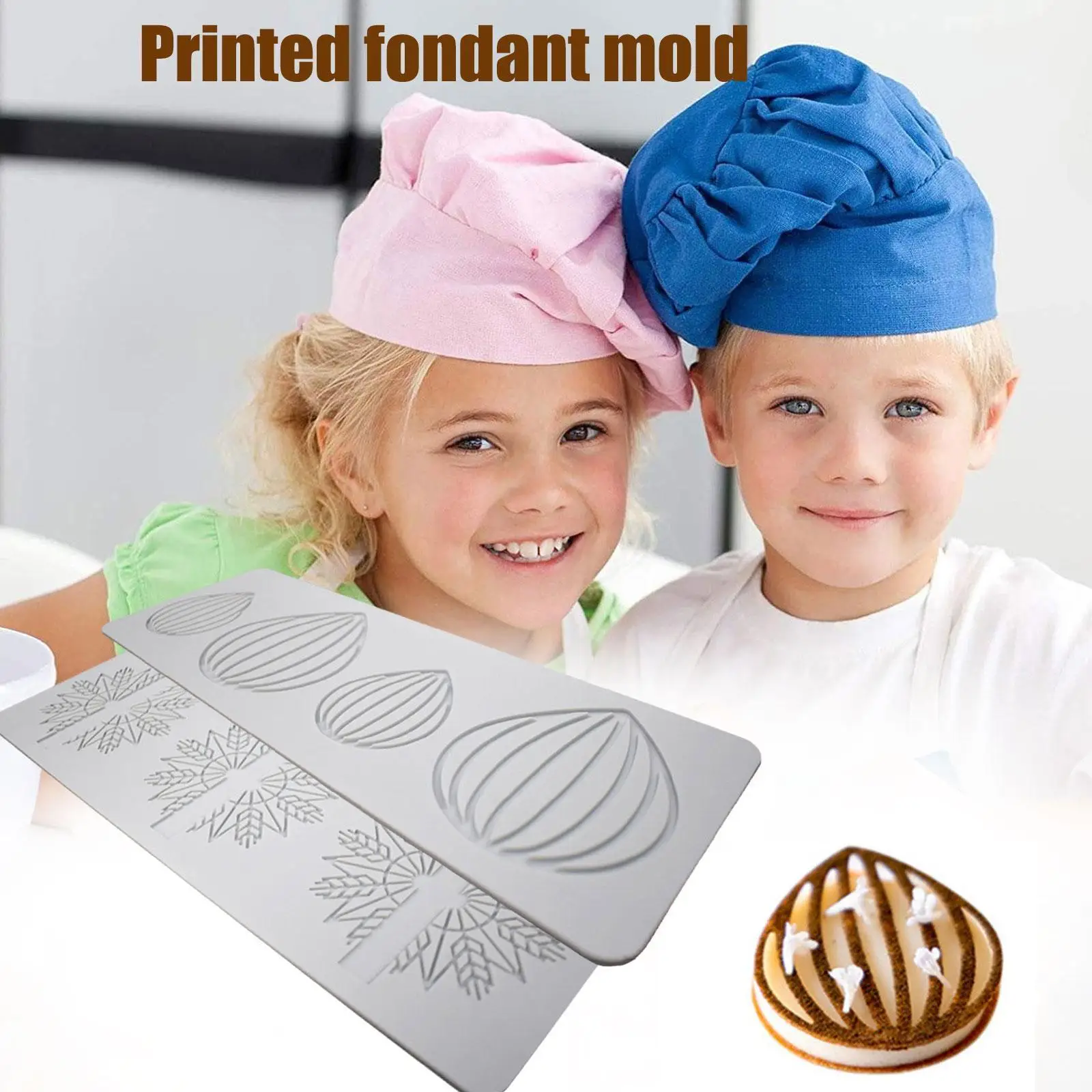 

Chestnut and Flower Silicone Cake Lace Mold Cake Decorating kitchen Decoration Lace Tool Border Bakeware Baking Tool Mold D7U5