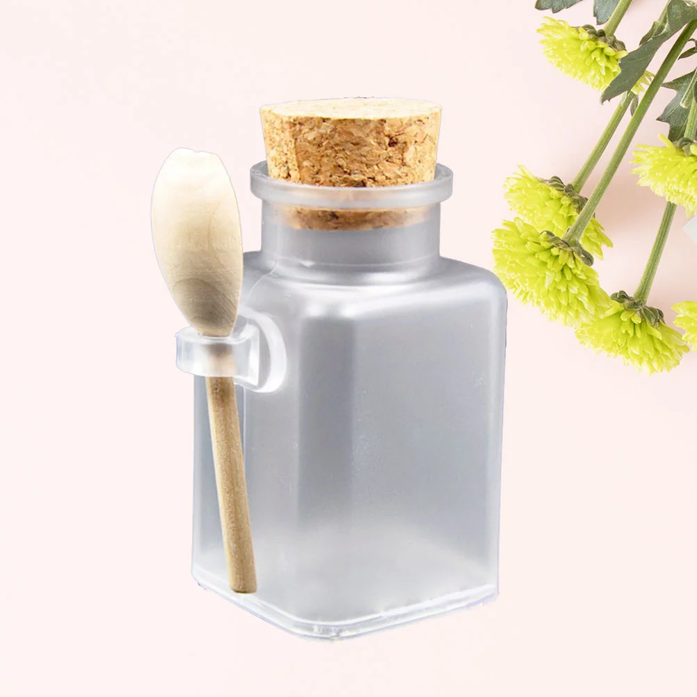 

6pcs Pot Jar Bath Salt Shaker Empty Bath Salt Jar Frosted Cork Jar Frosted Jar Seasoning Jar