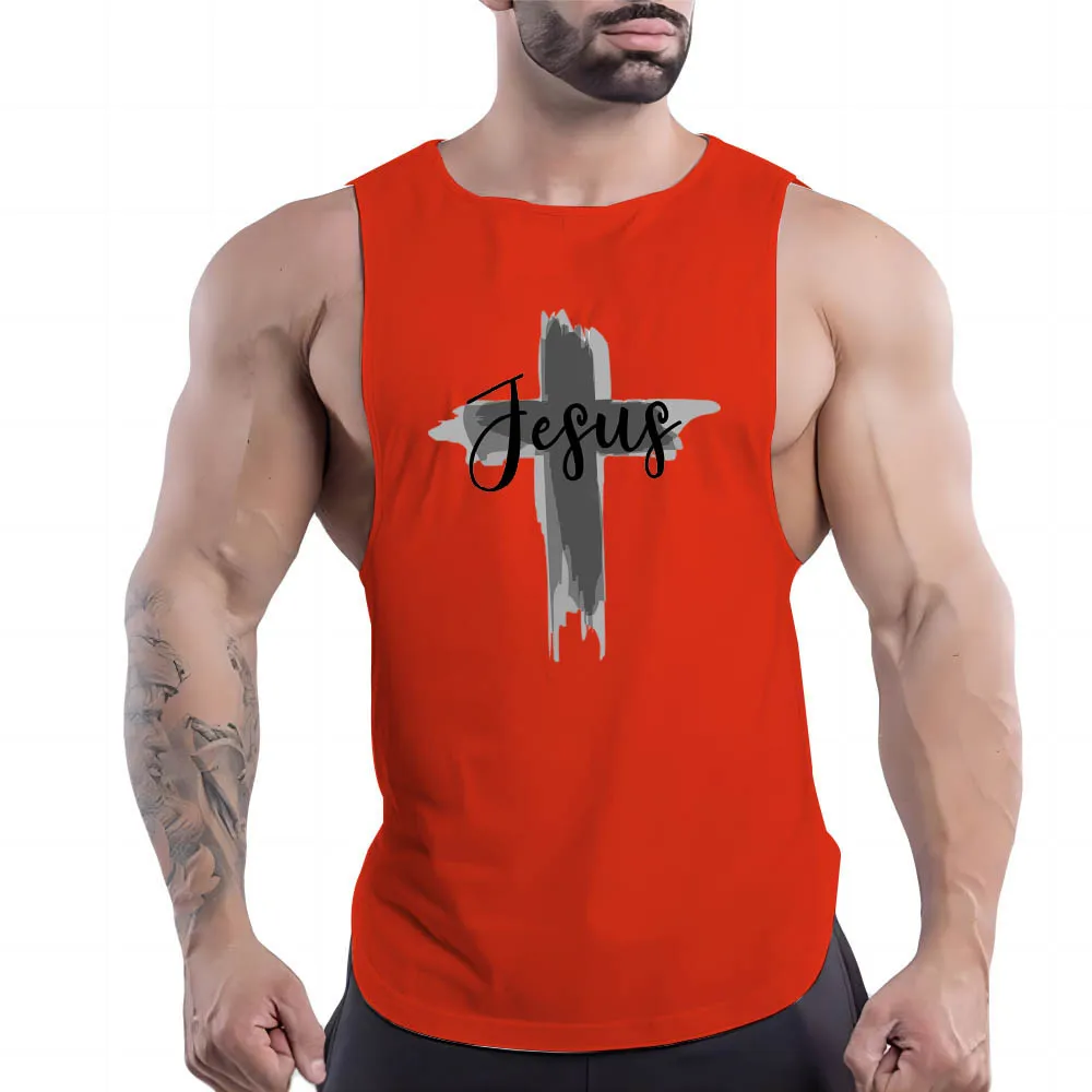 

Men'S Clothing Basketball Y2k Print Tank Top Sleeveless Shirt Outdoor Gym Nasi Sport Summer Quick Dry Fashion Leisure Breathable