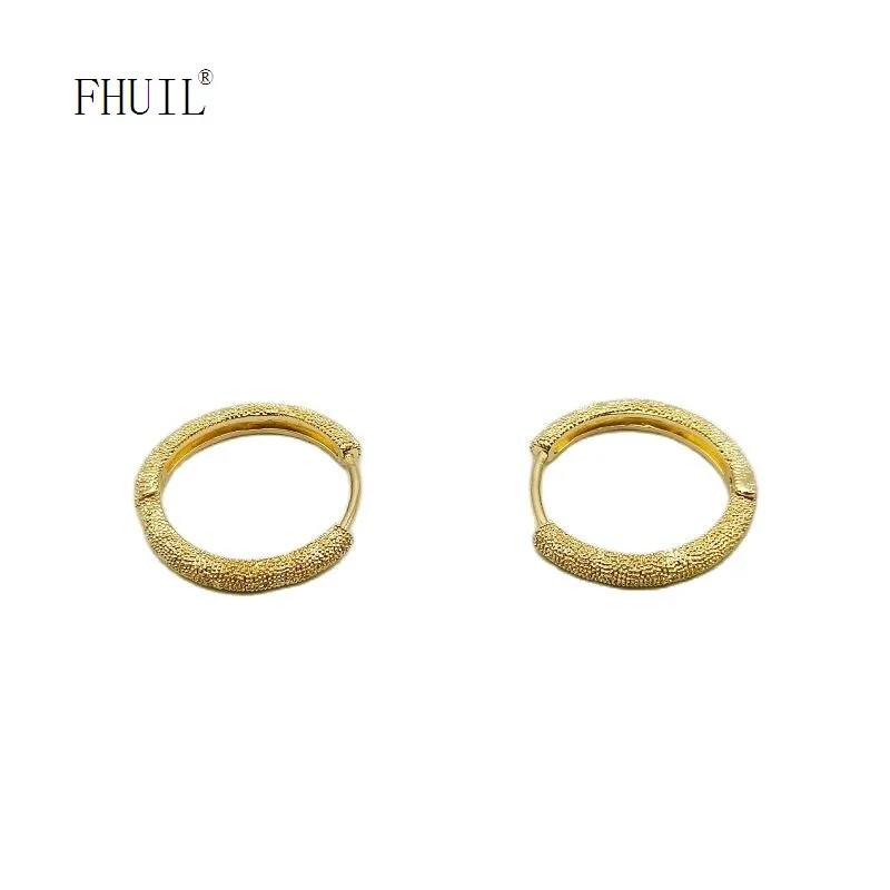 

Golden Hoop Earring Gold Plated Fashion Jewelry Earrings For Women Personalized Design Holiday Gift Accessori 2022