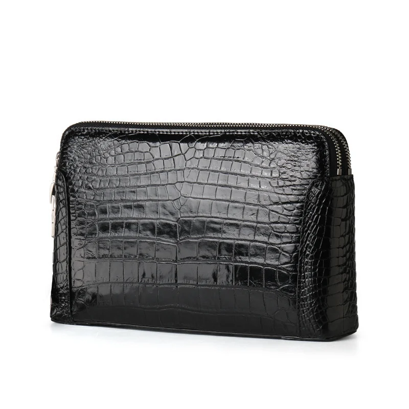 New Men's Luxury Business Briefcase Genuine Leather Fashion Envelope Handbag Trend High Quality Clutch Bag Leisure Underarm Bag