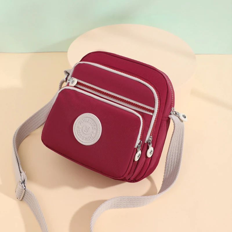 Women Small Crossbody Shoulder Bags Waterproof Nylon Female Cell Phone Pocket Ladies Purse Card Clutches Wallet Messenger Bags