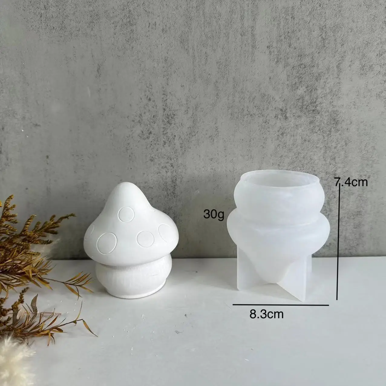 Форма для грибной свечи Грибная ароматическая свеча Molddiy Свеча грибов