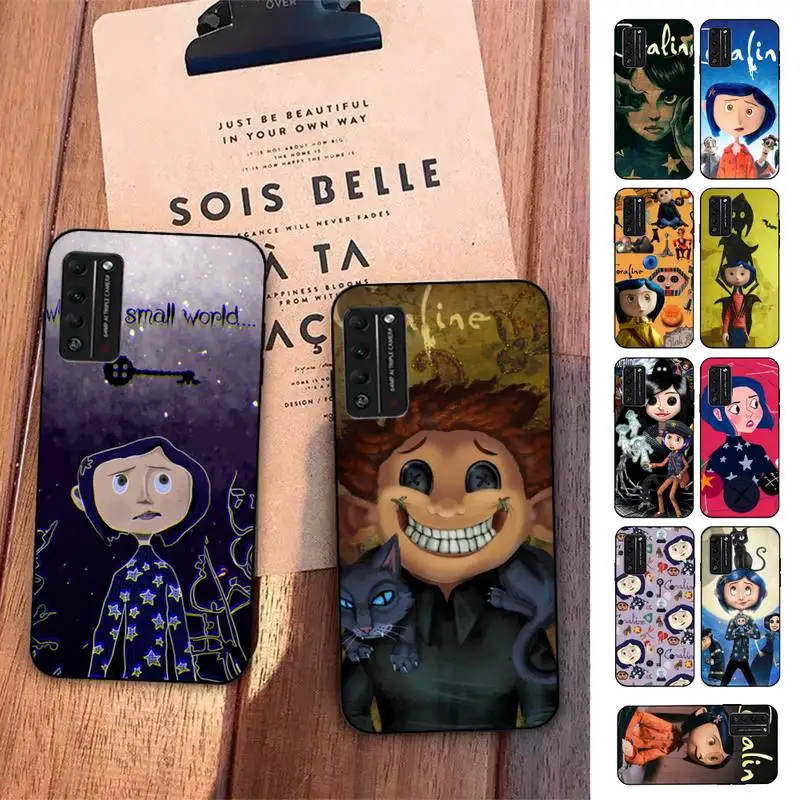 

Disney Coraline and the magic door Movie Phone Case for Huawei Honor 10 i 8X C 5A 20 9 10 30 lite pro Voew 10 20 V30