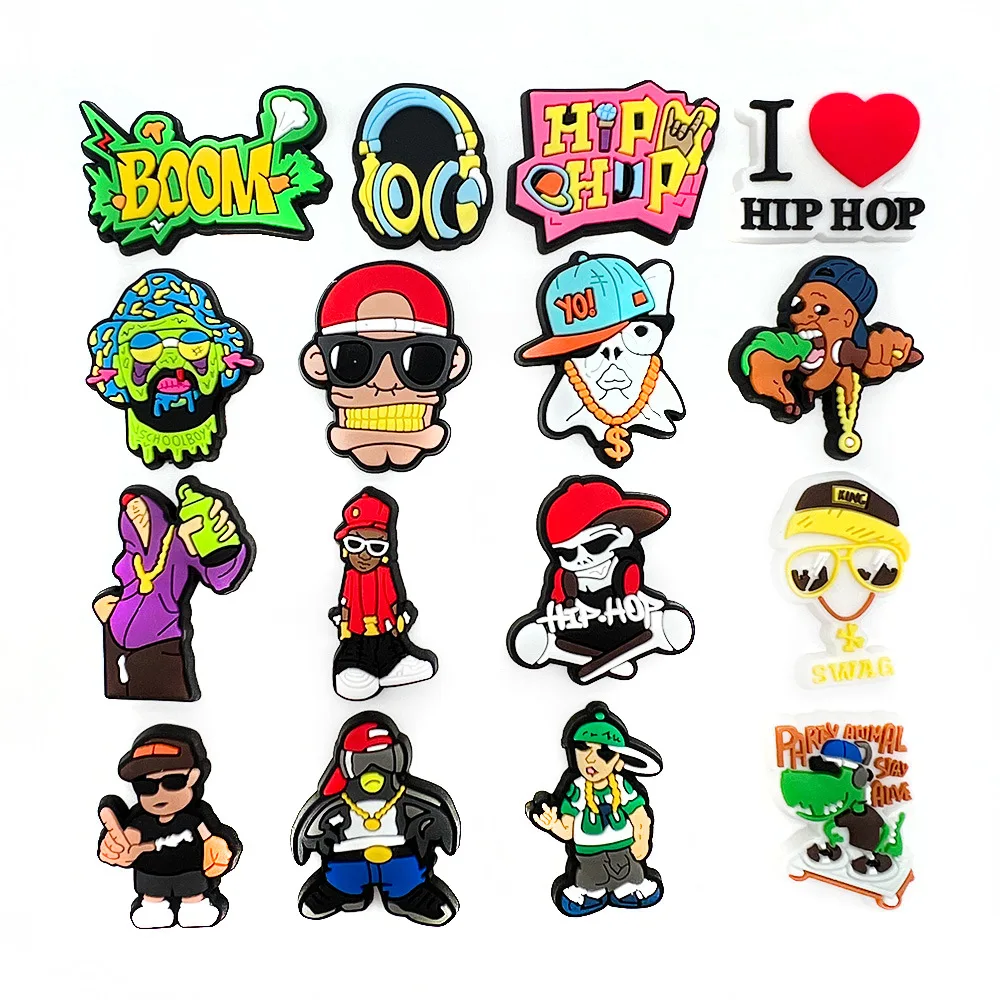 

Classic hip-hop style series set children's cartoon hole shoe buckle, detachable decorative buckle, personalized accessories