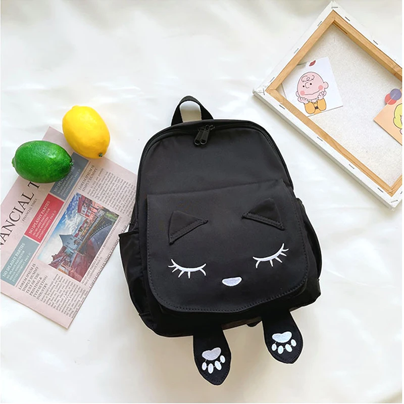 New Children's Bag Cute Cartoon Cat Girl Backpack Pupil Kindergarten Kids Girls Boy Backpack Unisex Kid's Toy Bag Travel Bag