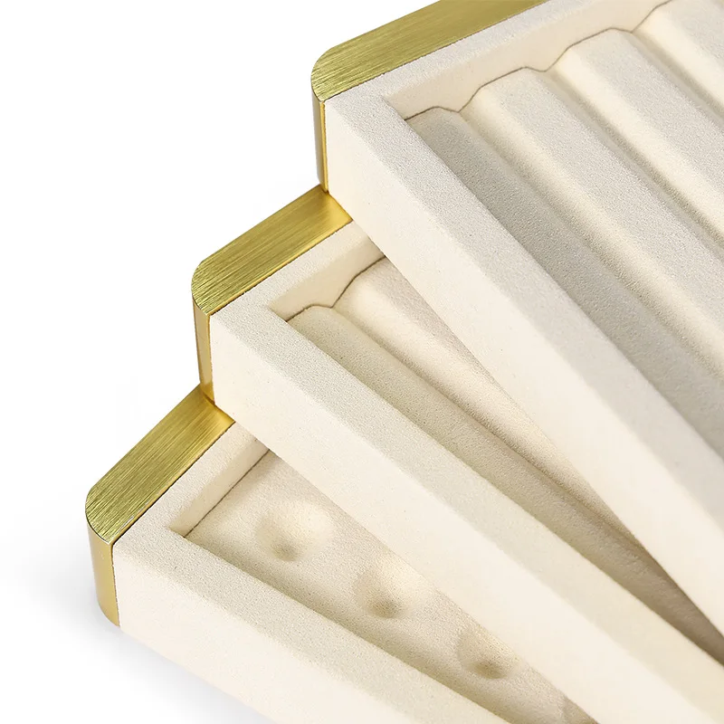 Metal Diamond Transformation Display Tray Bare Stone Beads Look Pallet Pearl Bracelet Ladder Jewelry Storage Display Tray