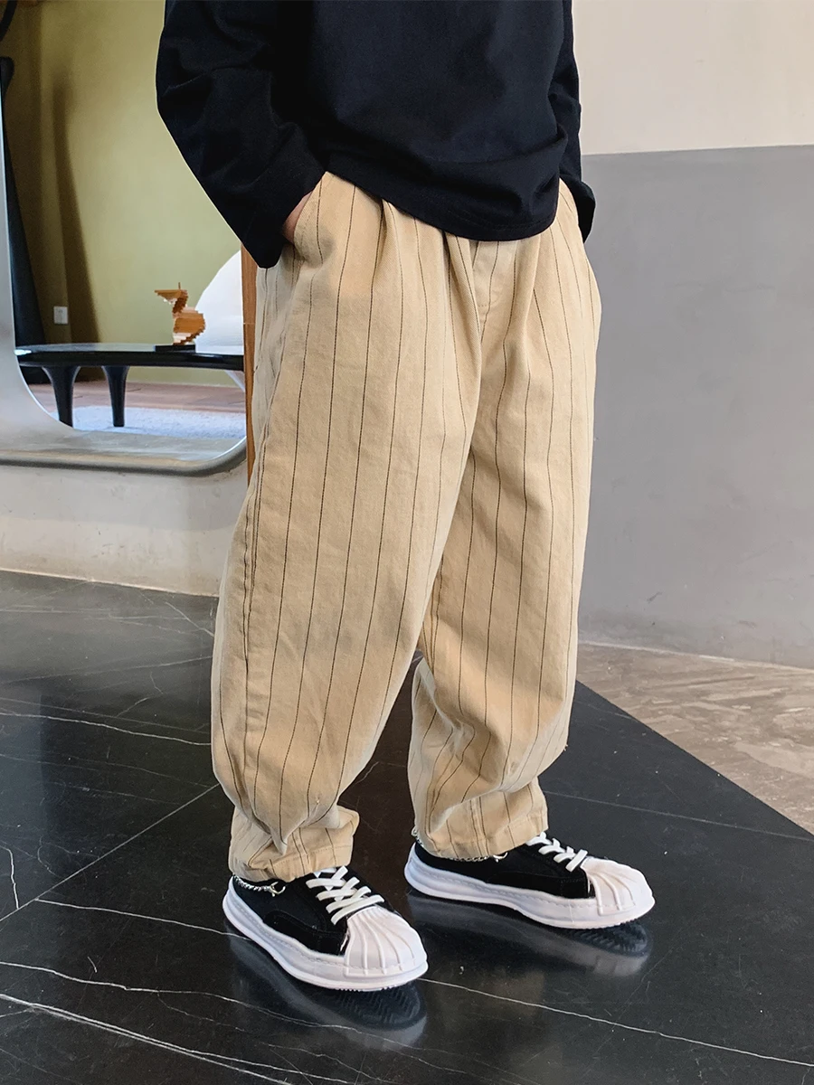 

Брюки для мальчиков Новинка Осень 2022 детские повседневные брюки в Корейском стиле детские универсальные брюки Модная детская одежда