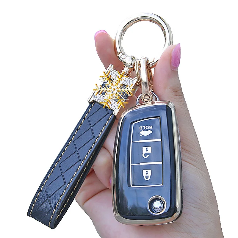 

2/3 Buttons Soft TPU Car Key Case Cover for 2014~2019 Nissan Rogue Rogue Select Rogue Sport Flip Remote Key 360° Protection