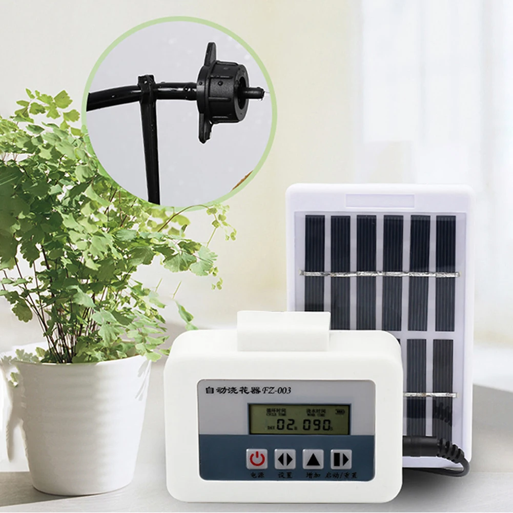 

Умный автоматический полив растений на солнечной батарее, зеркальная система с таймером, сельскохозяйственные разбрызгиватели, большой ин...