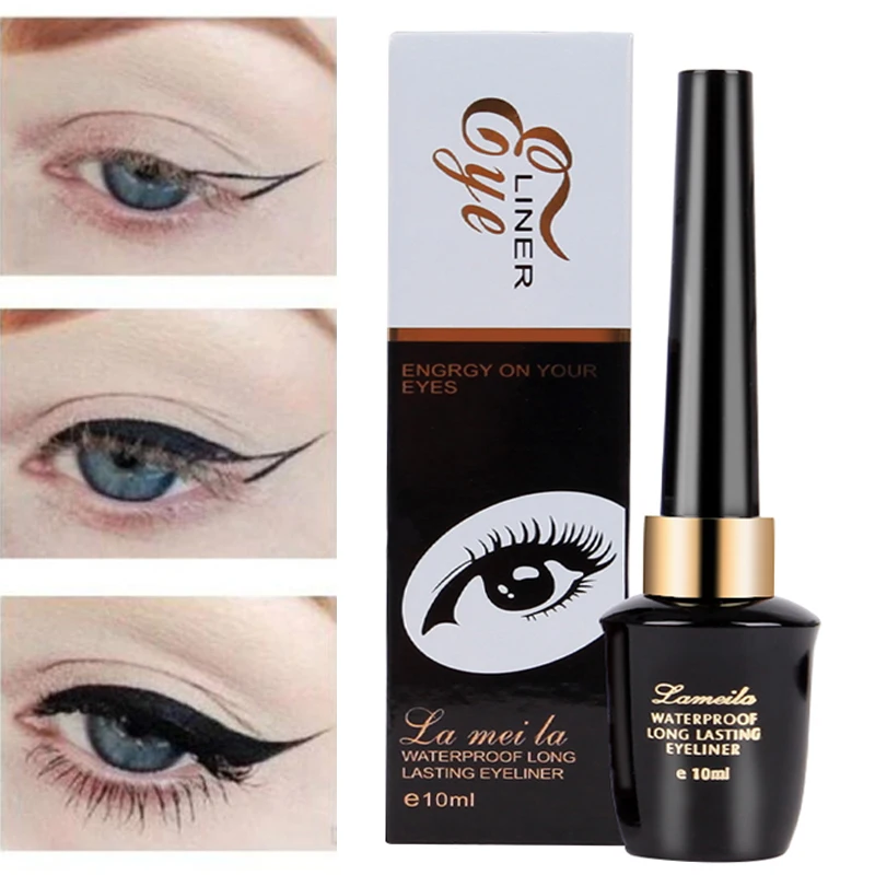 

10ML Waterproof Black Liquid Eyeliner Fast Dry Long-lasting Sweatproof Smudge-proof Eye Liner Make-up for Women Cosmetics