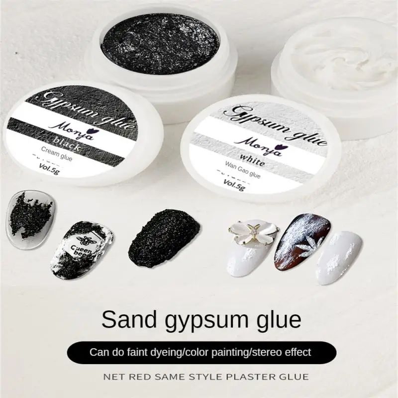 

Nail Painting Carving Gel Nail Varnish Lacquer Uv Led Nail Gel Nail Art Gel 3d Embossed Paintingplaster Glue 2 Colors Gypsum Gel