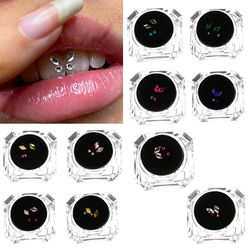 

4Pcs/set Dental Teeth Gems Beauty Diamond Decoration Tooth Ornaments Tooth Beauty Fashionable Removable Tooth Ornaments Jewelry