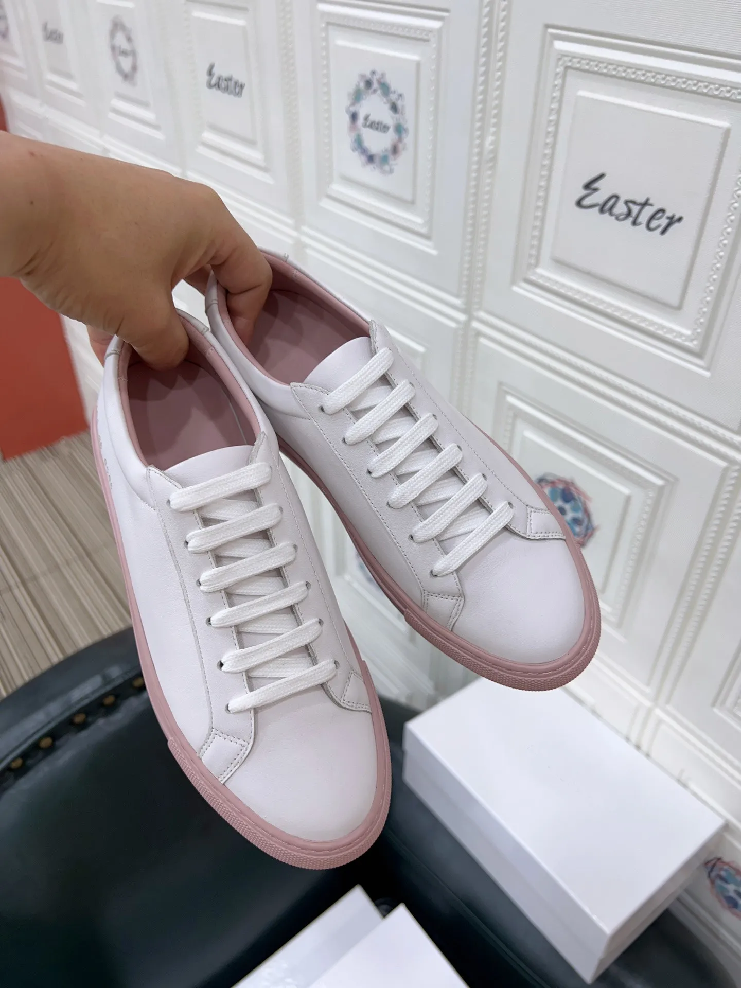 New Korean fashion leisure sports women's shoes 2023 spring and autumn leather round head flat sole lace up single shoes loafers