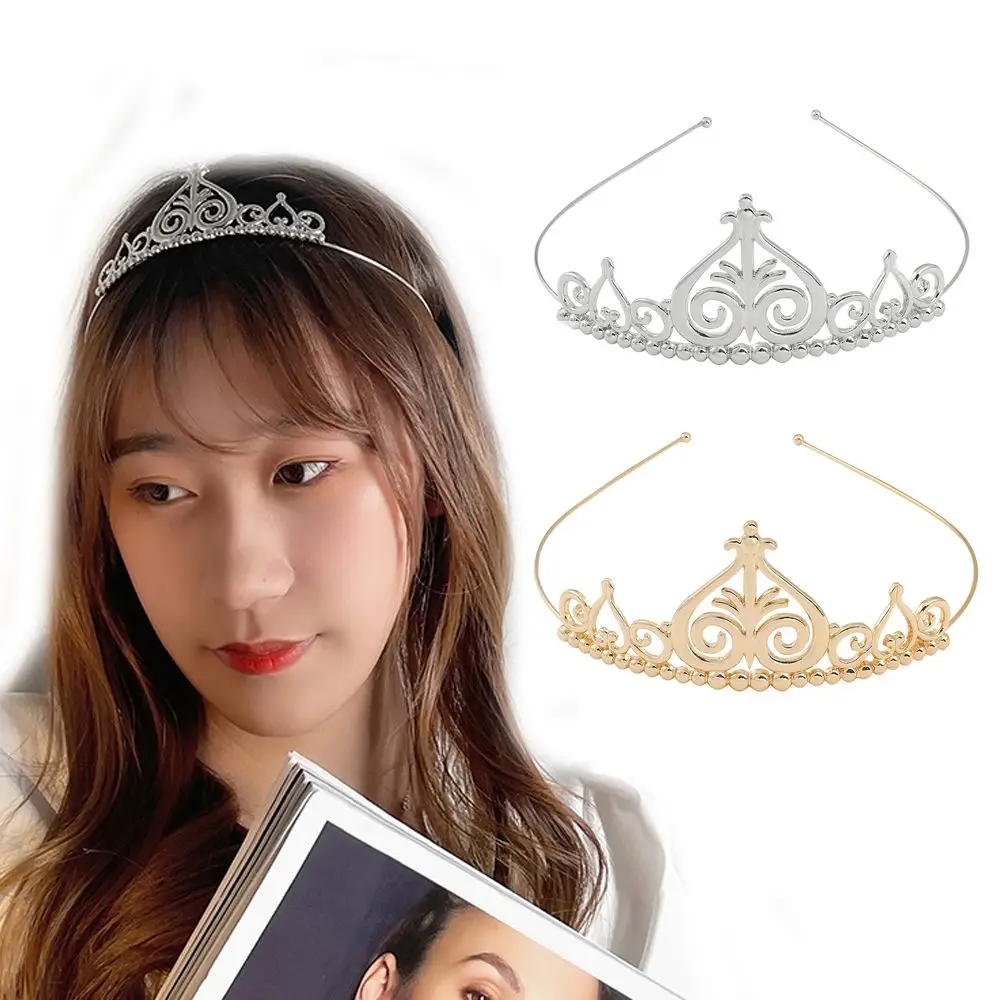

Hair Ornaments Headwear Heart Wedding Temperament Head Wrap Korean Princess Headband Women Hair Hoop Crown Baroque Hairbands