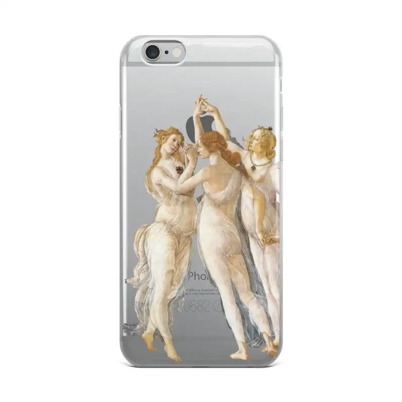 Renaissance Transparent Art Lover Phone Case For IPhone 14 13 12 11 Pro MAX Xs Xr 7 8 Plus Botticelli Primavera TPU Back Cover