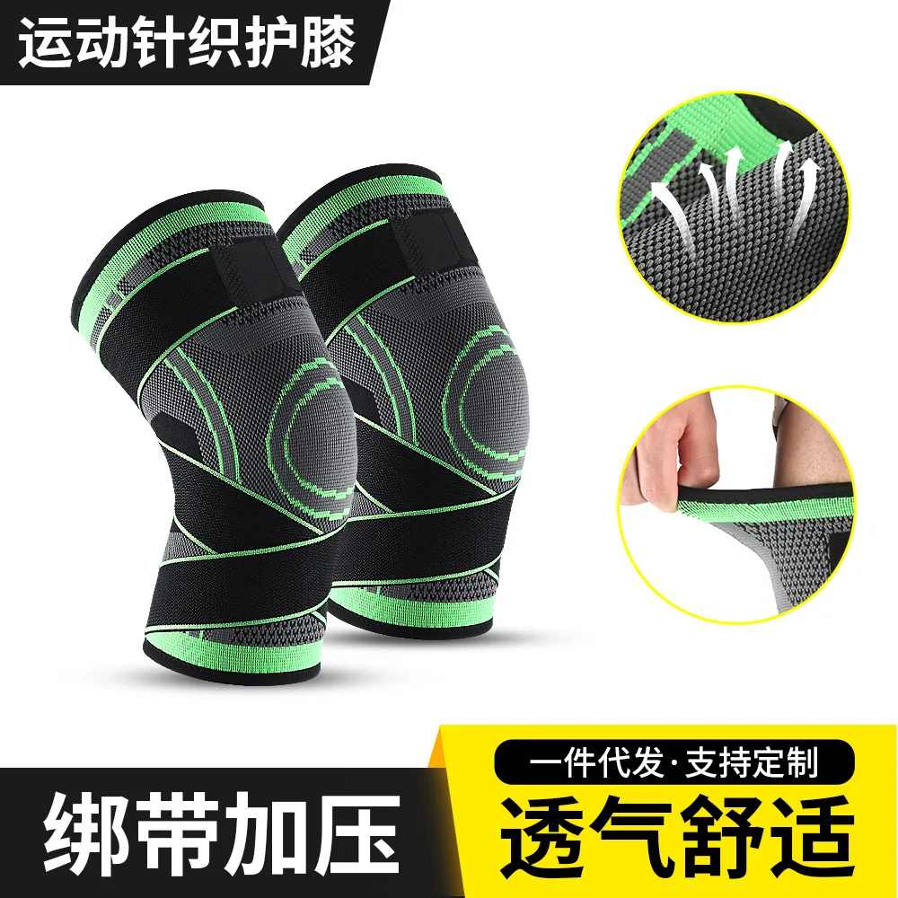 

Оптовая продажа с фабрики, летние вязаные наколенники для улицы, фитнес, бега, повязка, нажимные наколенники, защитное снаряжение для верхов...