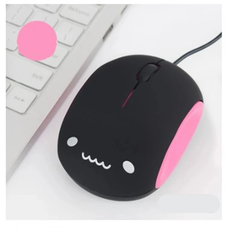

Mini computer mouse cute girl mouse cartoon USB1200dpi creative wired mouse Dolphin laptop mute mouse
