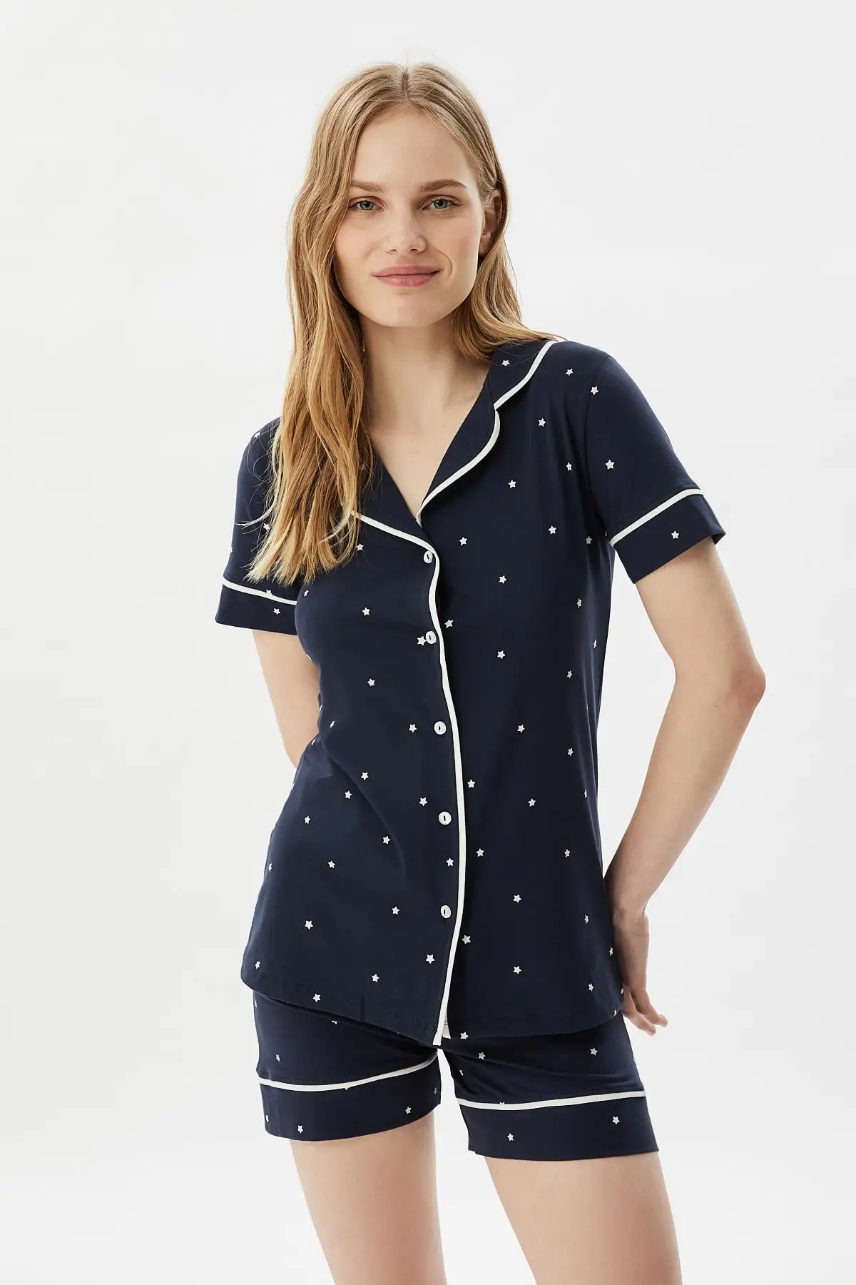 

Trendyol Printed Knitted Pajamas Set THMSS21PT1189