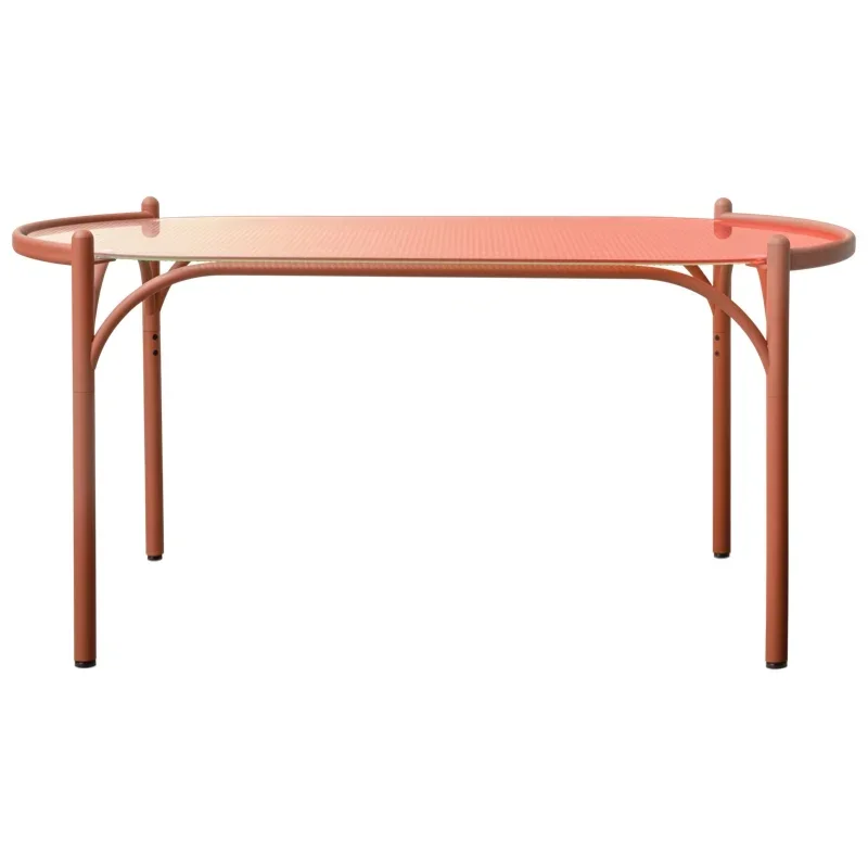 

Стеклянный обеденный стол Impression glass в скандинавском стиле, современный минималистичный домашний обеденный стол, роскошный стол в стиле интернет-знаменитостей