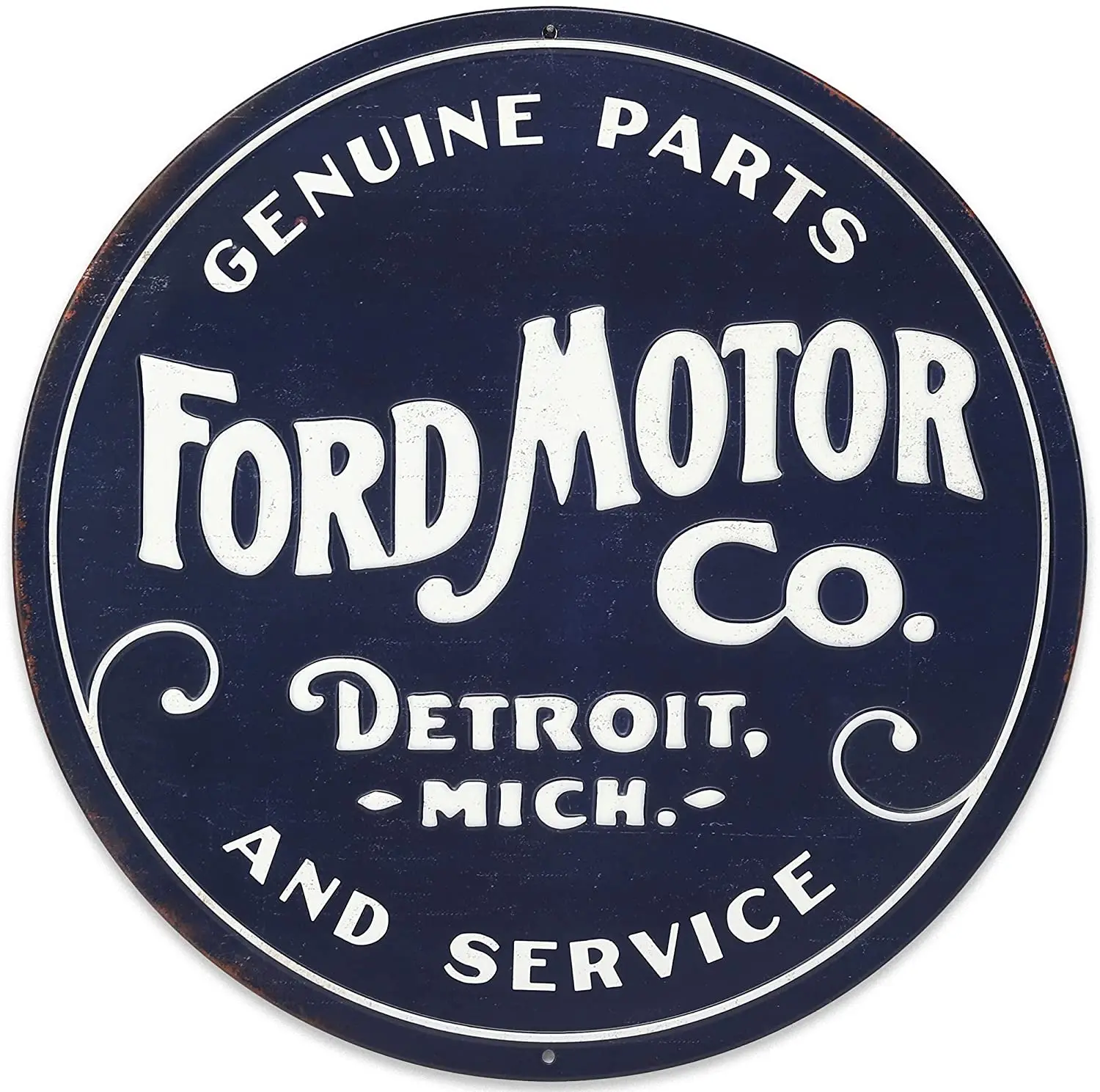 

Открытый Дорожный бренд Ford Motor Co. Круглый тисненый металлический знак-классическое настенное искусство Ford для гаража, мужской пещеры или ма...