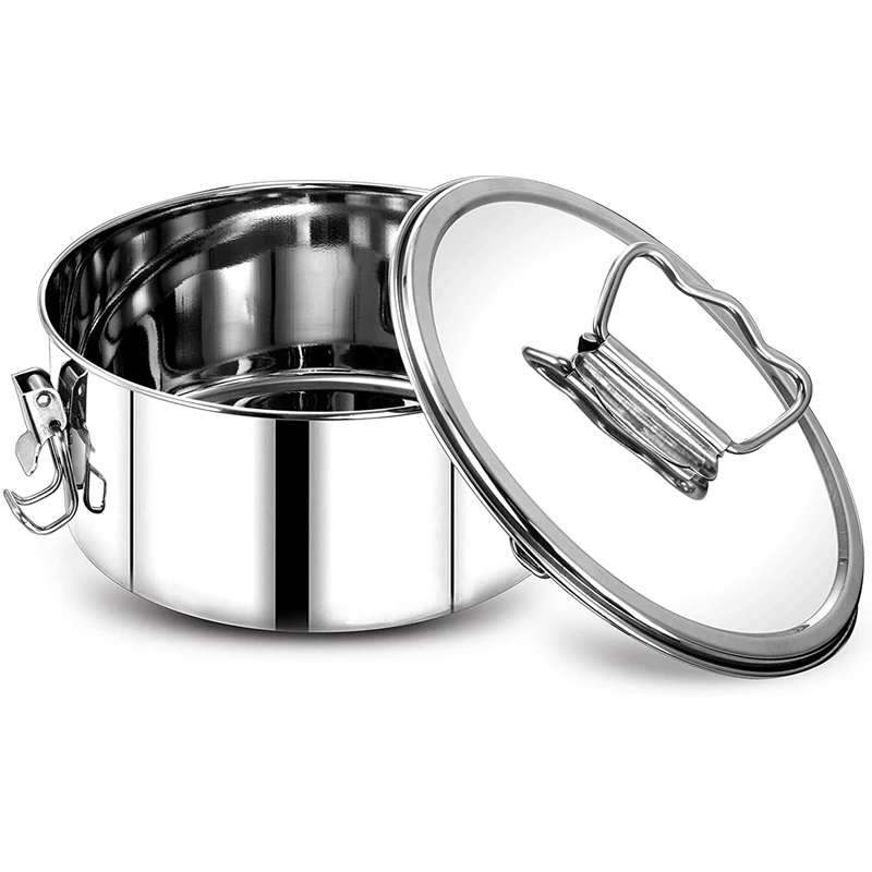 

Формочка Flan из нержавеющей стали, 2 шт., с крышкой и легкой ручкой подъема, аксессуары для выпечки 6, 8 шт., форма для торта 2 шт.