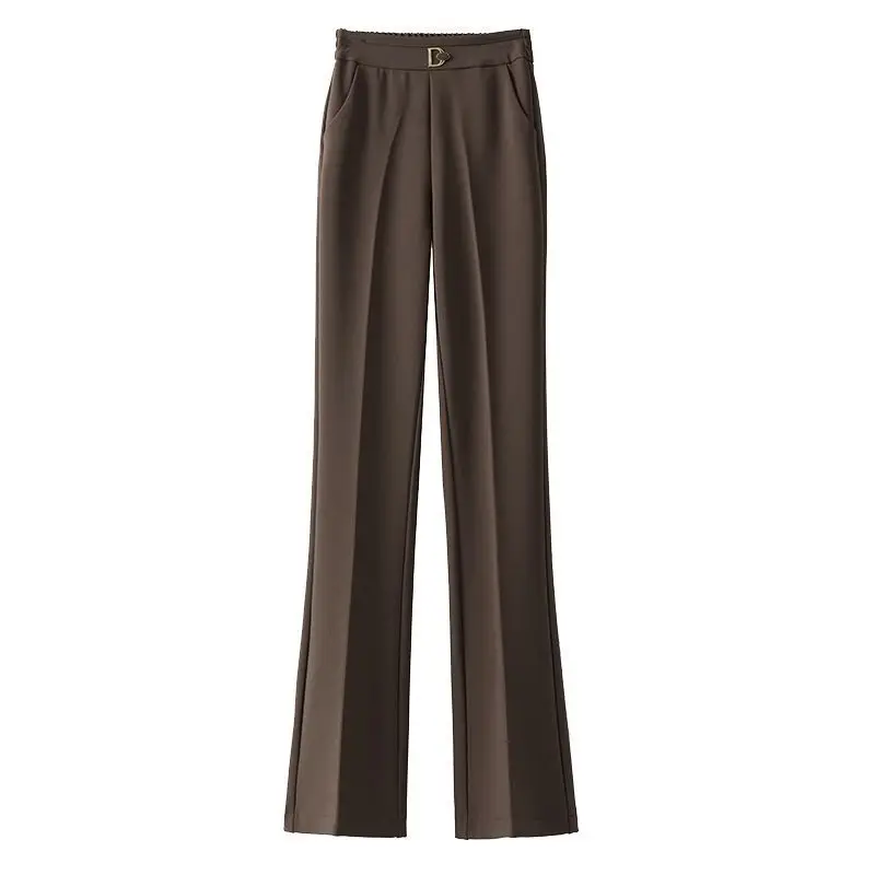 Рисунок 6 - Офисные женские модные кофейные расклешенные брюки