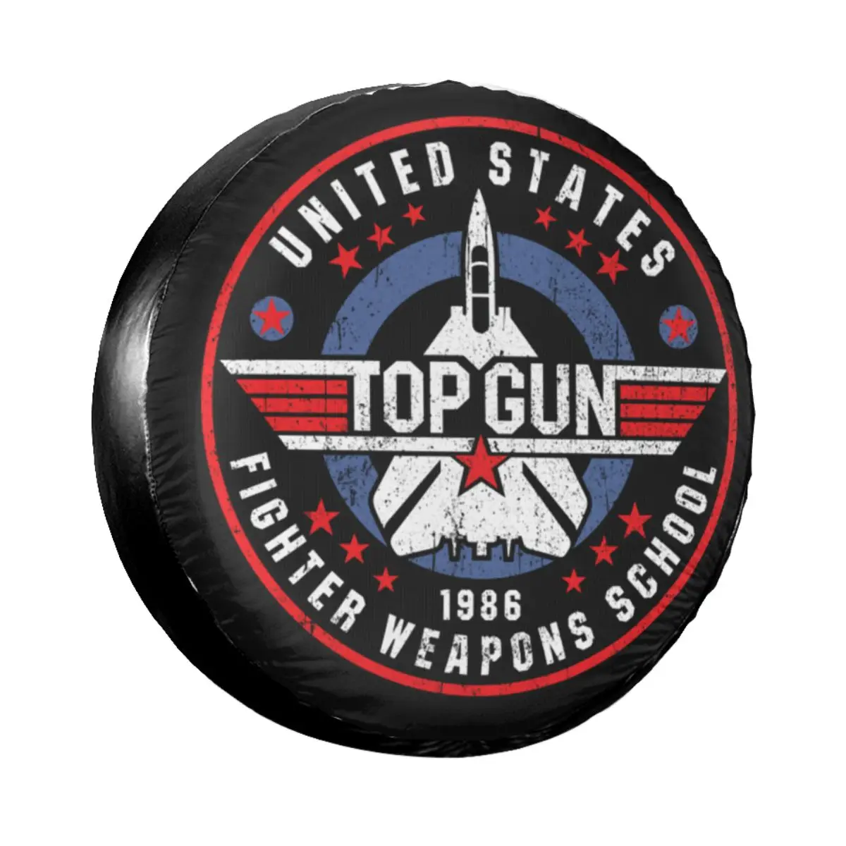

Custom US Fighter Weapons School Worn Spare Tire Cover for Jeep Honda Top Gun Maverick Car Wheel Protectors 14" 15" 16" 17" Inch