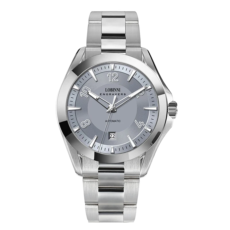 LOBINNI мужские автоматические часы 42 мм роскошные механические наручные 50 м