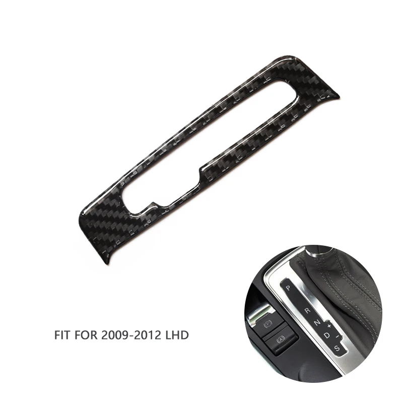 

Стайлинг автомобиля из настоящего углеродного волокна, центральная консоль, панель переключения передач, кнопка, накладка для Audi A4 B8 A5 Q5 2009-2015 2016