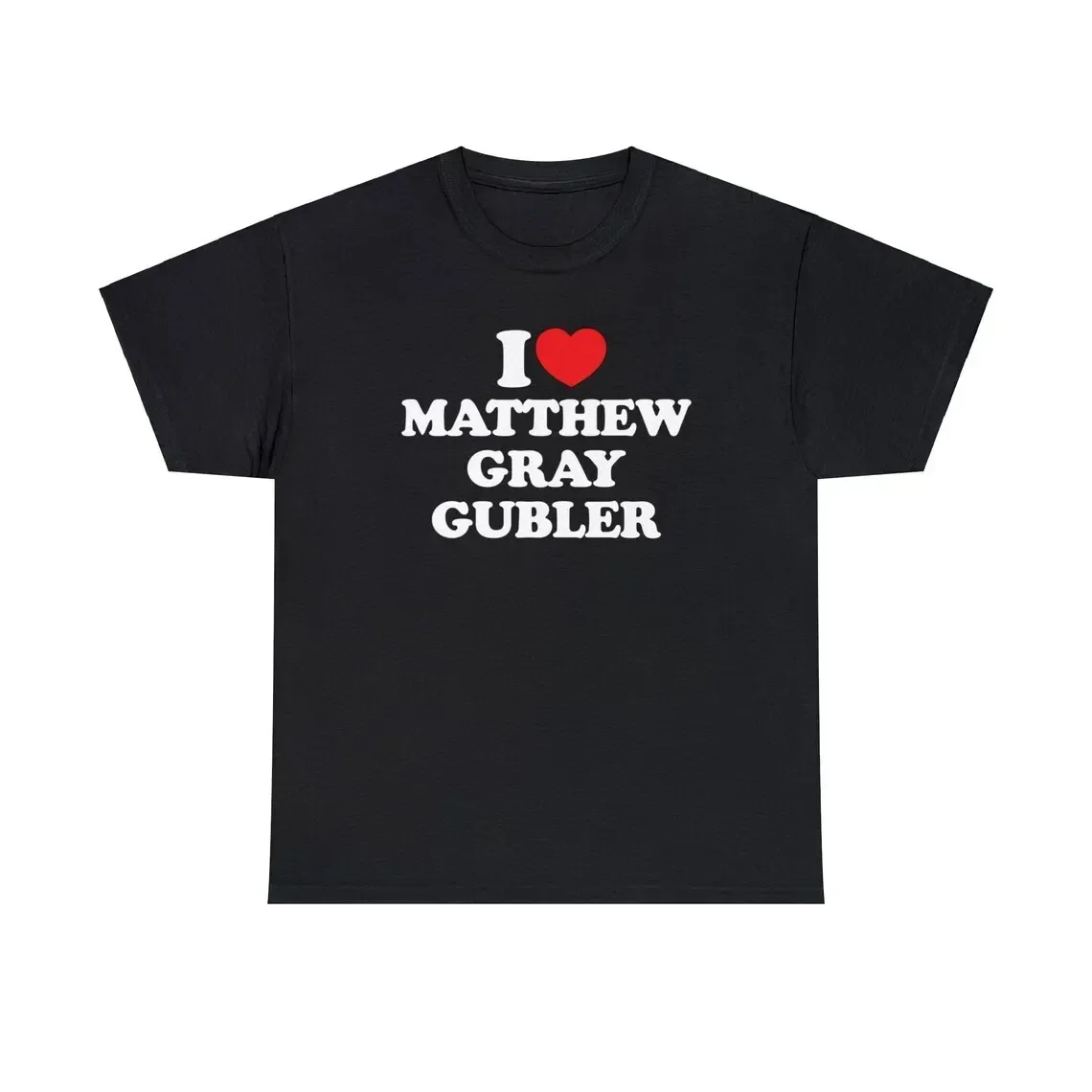 Футболка унисекс из плотного хлопка I Love Matthew Grey Gubler мужские и женские футболки с