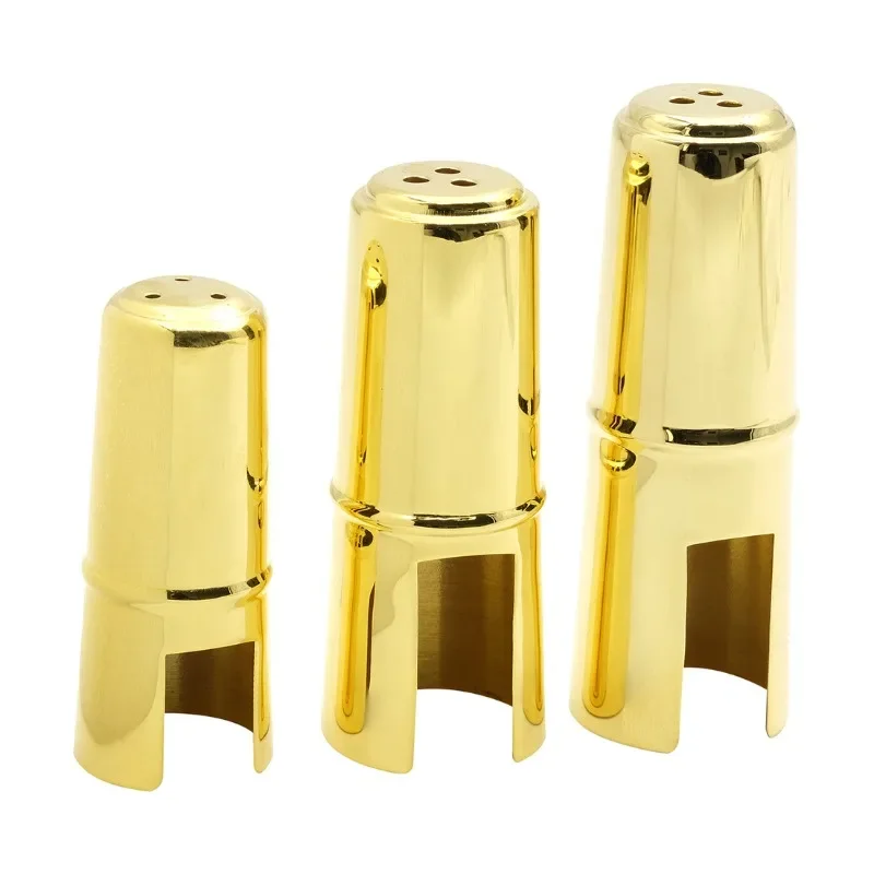 

Alto / Soprano / Tenor Saxophone Mouthpiece Cap Brass Gold Plated Protective Cap for Metal Sax Mouthpiece