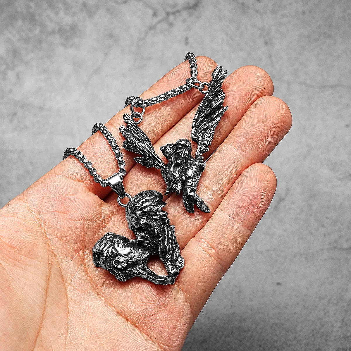 Пара подвесок из нержавеющей стали METAL HUNTER