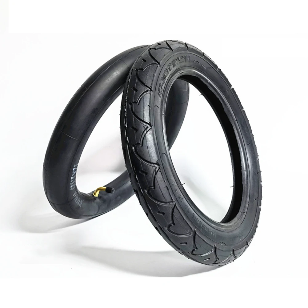 

12 1/2x2 1/4(57-203) Tyre Inner Tube Fits Baby Carriage Wheelbarrow Scooter Wearproof Rubber Push Chair Outer Tire Replace Parts